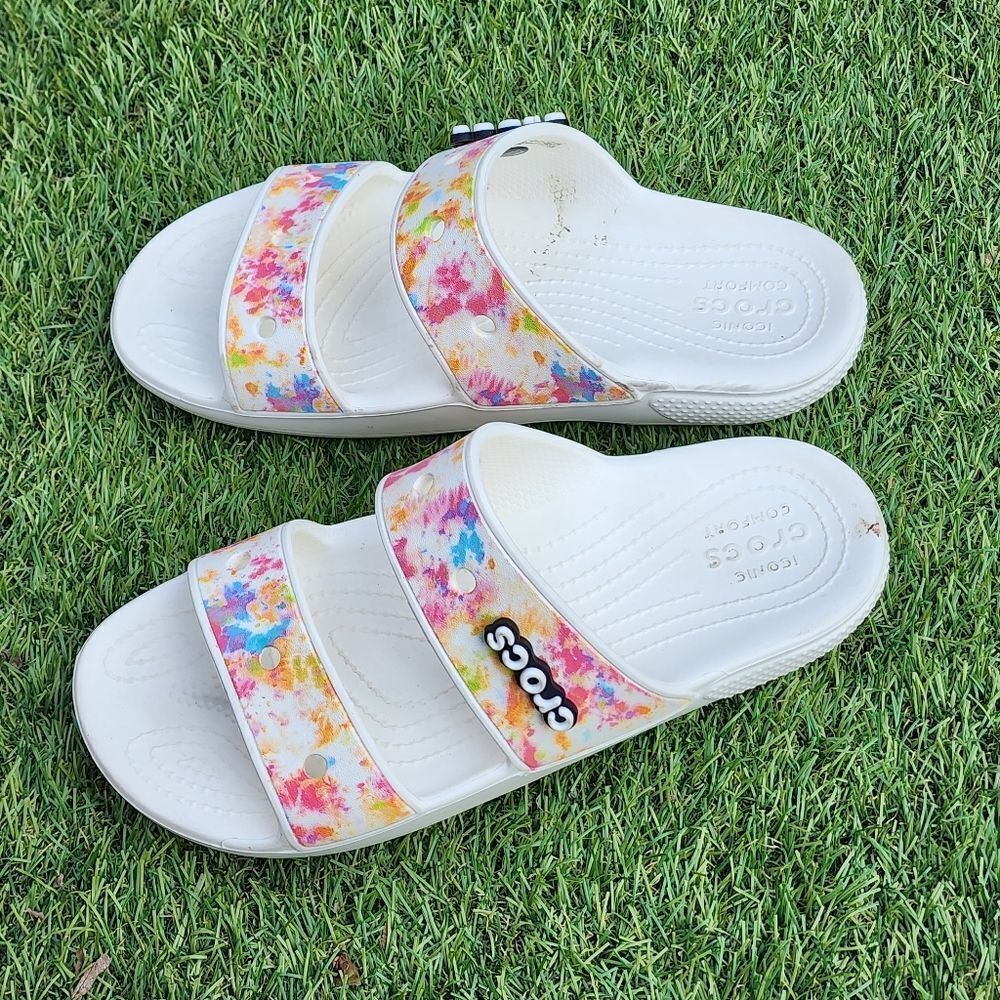 CROCS CLASSIC Tie Dye - Women's Sandals - SIZE 9 - Picture 5 of 7